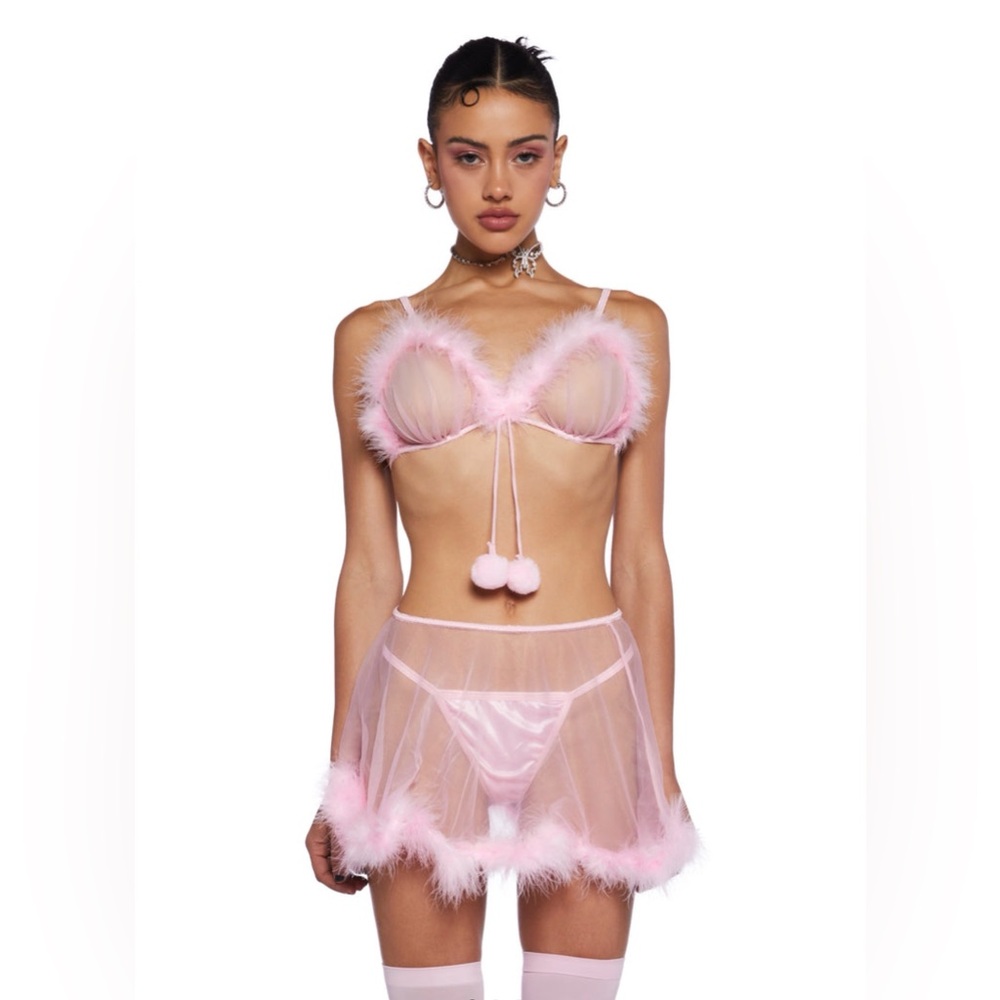 Pink Rave Feminine Intimate Set - Picture 3 of 7